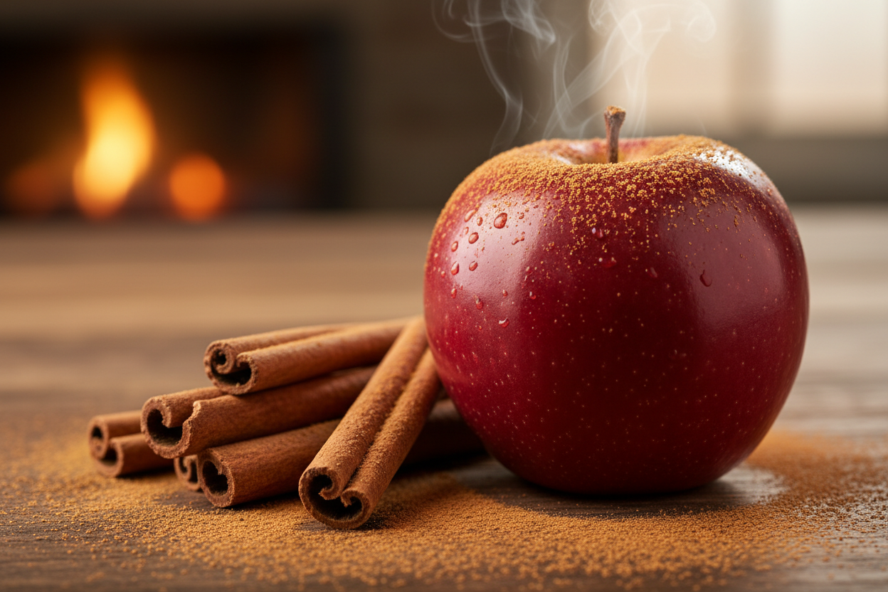 apple with cinnamon